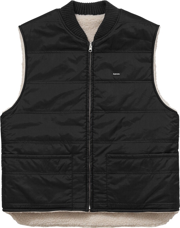 Sherpa Fleece Reversible Work Vest view 2